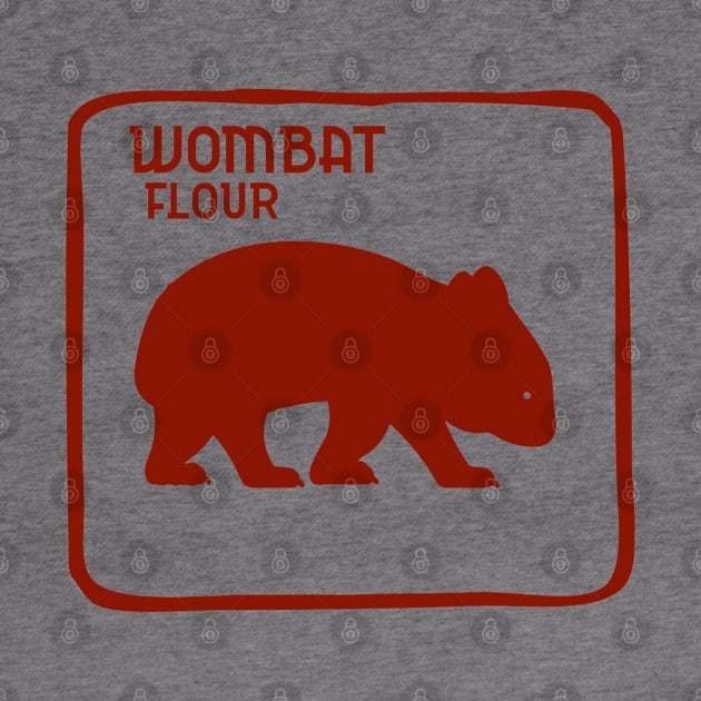 Wombat Dingo Flour Australia Souvenir by Closeddoor